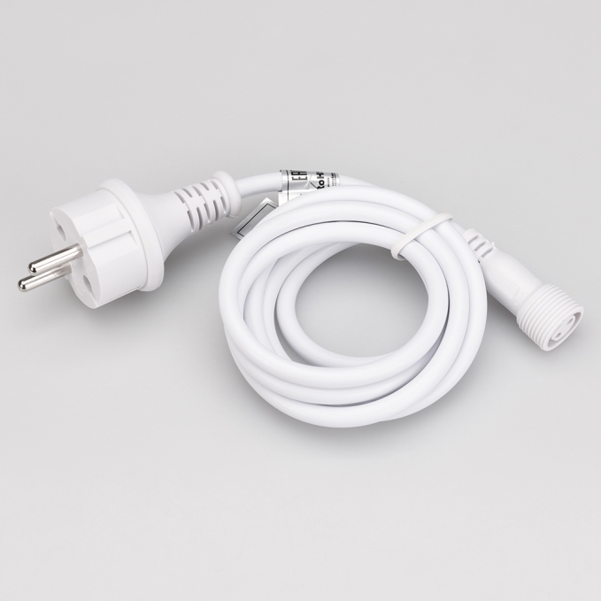 Шнур питания ARD-CLASSIC-ICEFALL-1.5M White (230V), Arlight, 026106, изображение 2 Шнур питания ARD-CLASSIC-ICEFALL-1.5M White (230V), Arlight, 026106, изображение 2