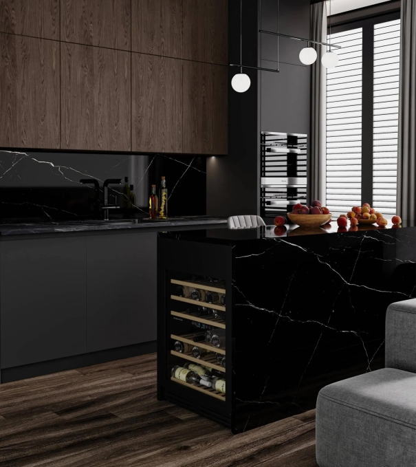 Керамогранит StaroSlabs Polished Marquina Night High Glossy 120x278 Керамогранит StaroSlabs Polished Marquina Night High Glossy 120x278