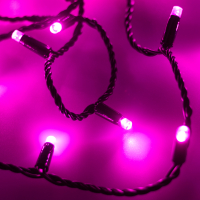 Светодиодная гирлянда ARD-STRING-CLASSIC-10000-BLACK-100LED-STD PINK (230V, 7W), Arlight, 025806 Светодиодная гирлянда ARD-STRING-CLASSIC-10000-BLACK-100LED-STD PINK (230V, 7W), Arlight, 025806