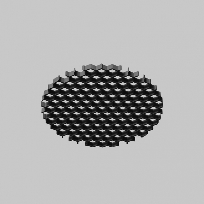 Антибликовая решётка для светильников серии Омут / Dip 15Вт, HoneyComb001-D41.5, изображение 1 Антибликовая решётка для светильников серии Омут / Dip 15Вт, HoneyComb001-D41.5, изображение 1