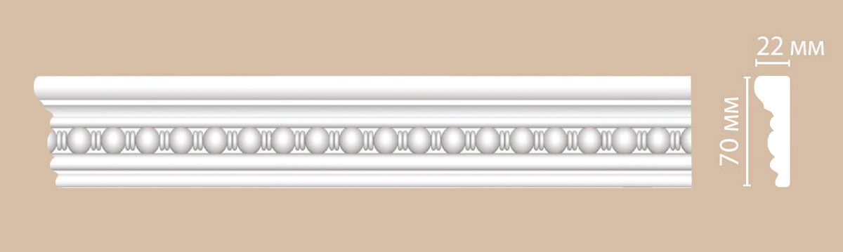 Молдинг с рисунком Decomaster DT-9865, 22x68x2400 мм Молдинг с рисунком Decomaster DT-9865, 22x68x2400 мм