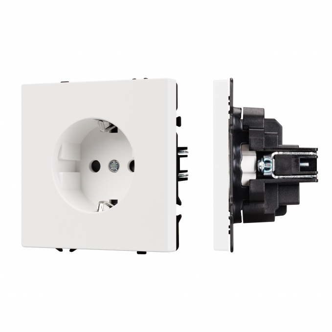Механизм электрической розетки SCT-NOBE-MEU1-SFPL-WH (230V, 16A), Arlight, 054276, изображение 1