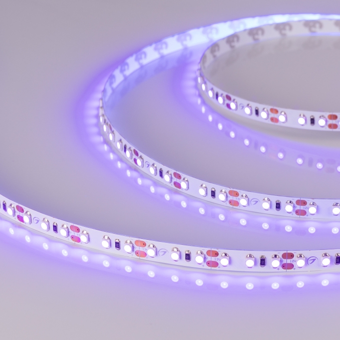 Светодиодная лента RT-A120-8mm 12V UV400 (9.6 W/m, IP20, 2835, 5m), Arlight, 012812(2), изображение 2 Светодиодная лента RT-A120-8mm 12V UV400 (9.6 W/m, IP20, 2835, 5m), Arlight, 012812(2), изображение 2