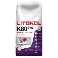 Клей для плитки и керамогранита Litokol Litoflex К80 Evo, 5 кг Клей для плитки и керамогранита Litokol Litoflex К80 Evo, 5 кг