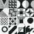 Керамогранит Equipe Caprice Deco Pacthwork B&W 20x20, 22105