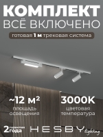 Комплект трековый Skylite №5, Hesby Lighting, HSBL_kompl_S005_NI1W3K