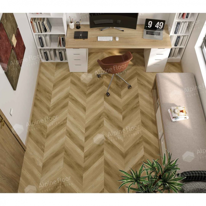 Каменный ламинат SPC Alpine Floor Chevron Alpine Grazioso, ECO 18-17 MC