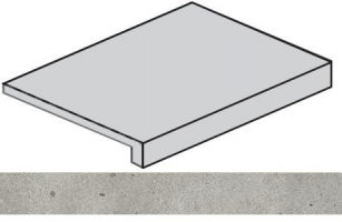Ступень Italon Avantgarde Silver угловая правая 33x160, 620070002788 Ступень Italon Avantgarde Silver угловая правая 33x160, 620070002788