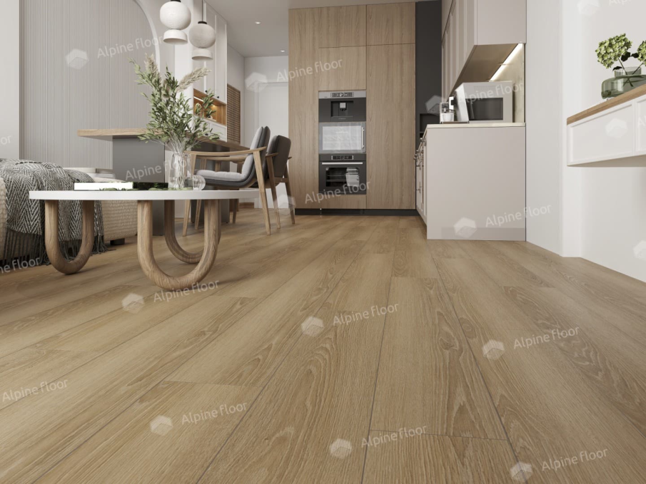 Кварцвиниловая плитка Alpine Floor Ultra Дуб Сантана, ЕСО 5-38 Кварцвиниловая плитка Alpine Floor Ultra Дуб Сантана, ЕСО 5-38
