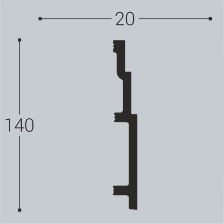 Плинтус Bello Deco П13 140-20 Плинтус Bello Deco П13 140-20
