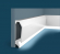 Плинтус Cosca Decor PX034, 120х22x2000 мм, Экополимер Плинтус Cosca Decor PX034, 120х22x2000 мм, Экополимер