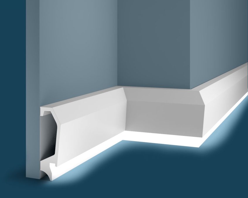 Плинтус Cosca Decor PX034, 120х22x2000 мм, Экополимер Плинтус Cosca Decor PX034, 120х22x2000 мм, Экополимер