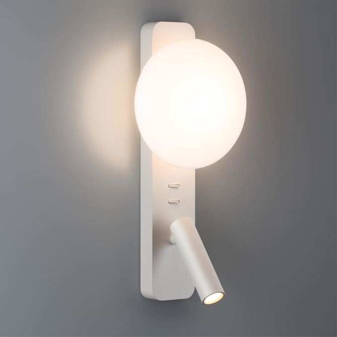 Настенный светильник IP20 LED 1*5W + 1*3W 2700K ALBERGO HIGHTECH ODL25 473 ODEON LIGHT 7049/5WL, фото на цветном фоне 1