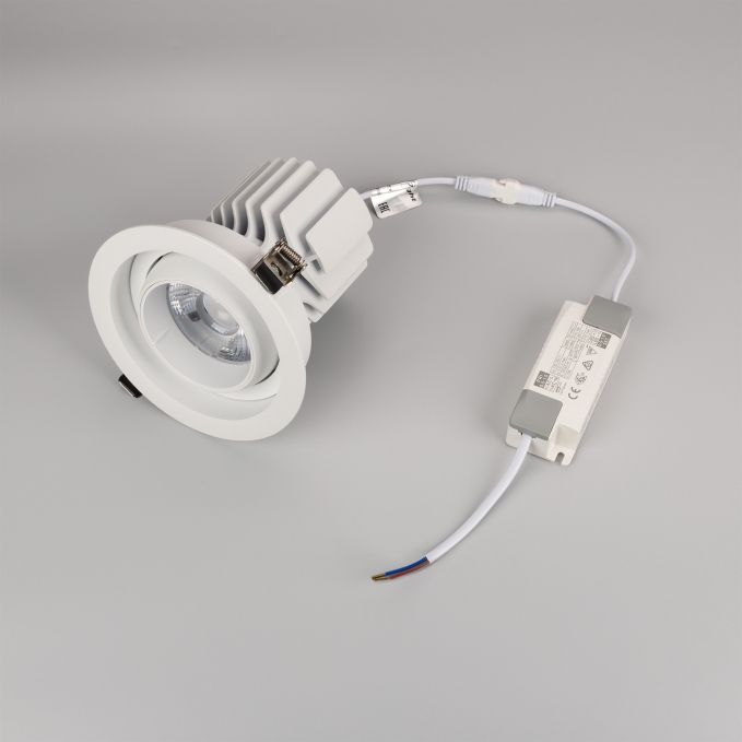 Светильник MS-VORTEX-BUILT-R135-30W Warm3000 (WH-WH, 30 deg, 230V), Arlight, 056569, изображение 5 Светильник MS-VORTEX-BUILT-R135-30W Warm3000 (WH-WH, 30 deg, 230V), Arlight, 056569, изображение 5