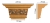 Капитель Decomaster D203-1223, 220x113x70 мм