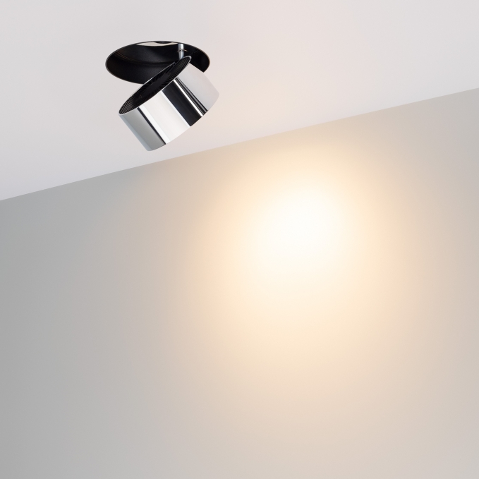 Светильник SP-PLURIO-BUILT-TRIMLESS-R120-9W Warm3000 (BK-CHR, 36 deg, 230V), Arlight, 038064, изображение 4 Светильник SP-PLURIO-BUILT-TRIMLESS-R120-9W Warm3000 (BK-CHR, 36 deg, 230V), Arlight, 038064, изображение 4