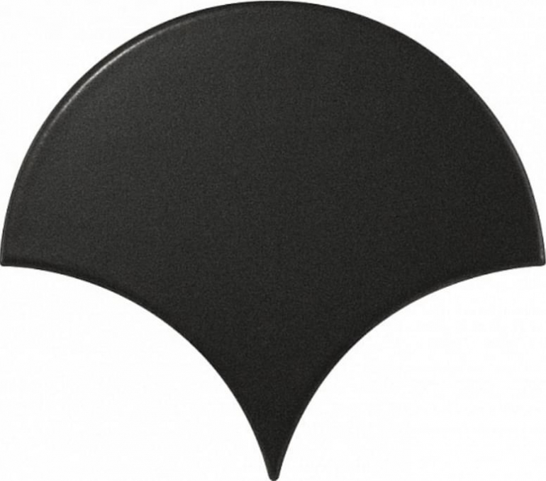 Настенная плитка Equipe Scale Fan Black Matt 10.6x12, 21976