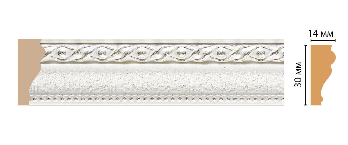 Молдинг Decomaster 125-42 ДМ, 30x14x2400 мм Молдинг Decomaster 125-42 ДМ, 30x14x2400 мм
