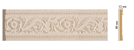 Молдинг Decomaster 150-18D, 80x12x2400 мм