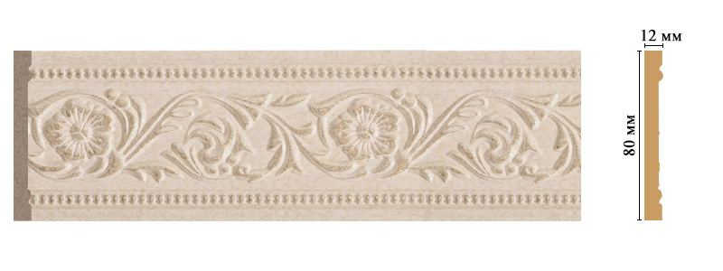 Молдинг Decomaster 150-18D, 80x12x2400 мм Молдинг Decomaster 150-18D, 80x12x2400 мм