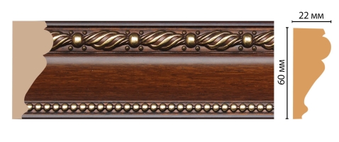Молдинг Decomaster 161-51 ДМ, 60x22x2400 мм