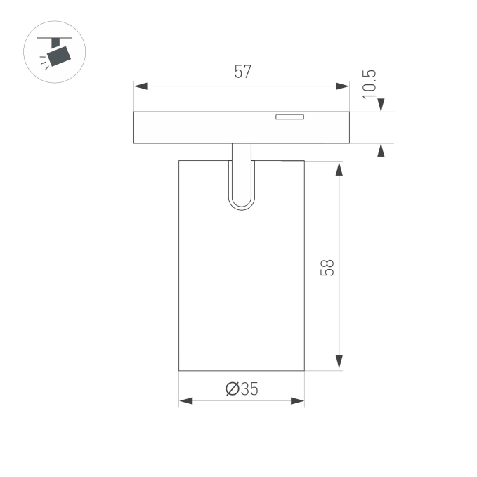 Светильник MAG-MICROCOSM-SPOT-R35-5W Day4000 (BK, 36 deg, 24V), Arlight, 043253(1), изображение 3 Светильник MAG-MICROCOSM-SPOT-R35-5W Day4000 (BK, 36 deg, 24V), Arlight, 043253(1), изображение 3