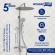 Душевая система WasserKRAFT  A188.117.127.087.CH T