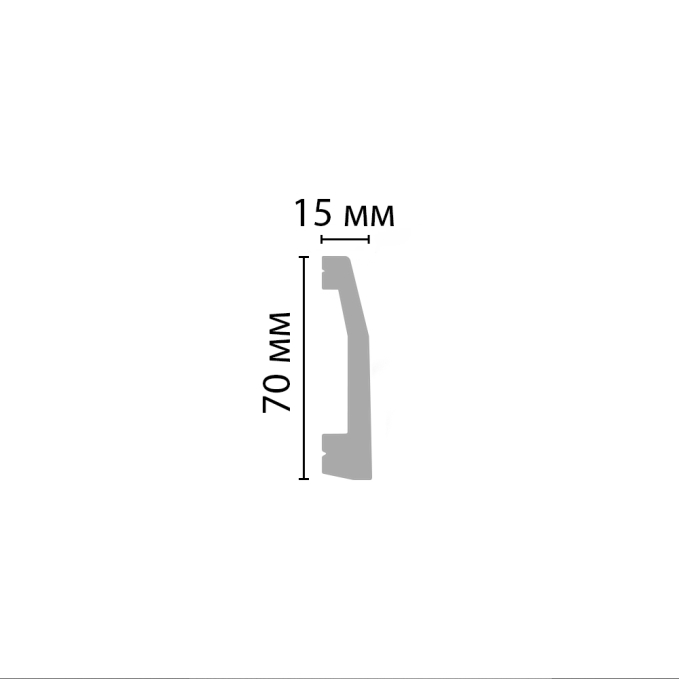 Плинтус напольный Decomaster D125-115 ДМ, 70x15x2000 мм Плинтус напольный Decomaster D125-115 ДМ, 70x15x2000 мм