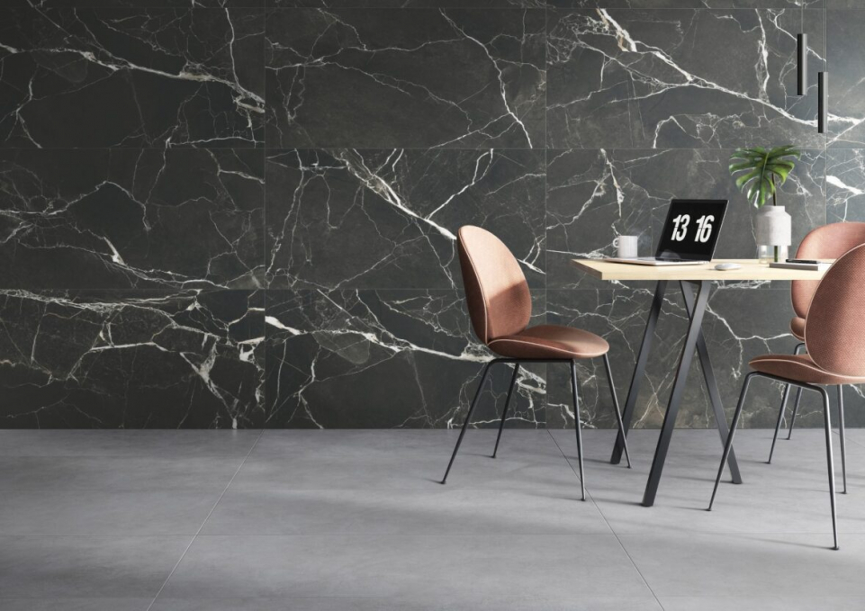 Керамогранит Vitra SilkMarble Порто Неро Матовый R9 60x120, K950299R Керамогранит Vitra SilkMarble Порто Неро Матовый R9 60x120, K950299R