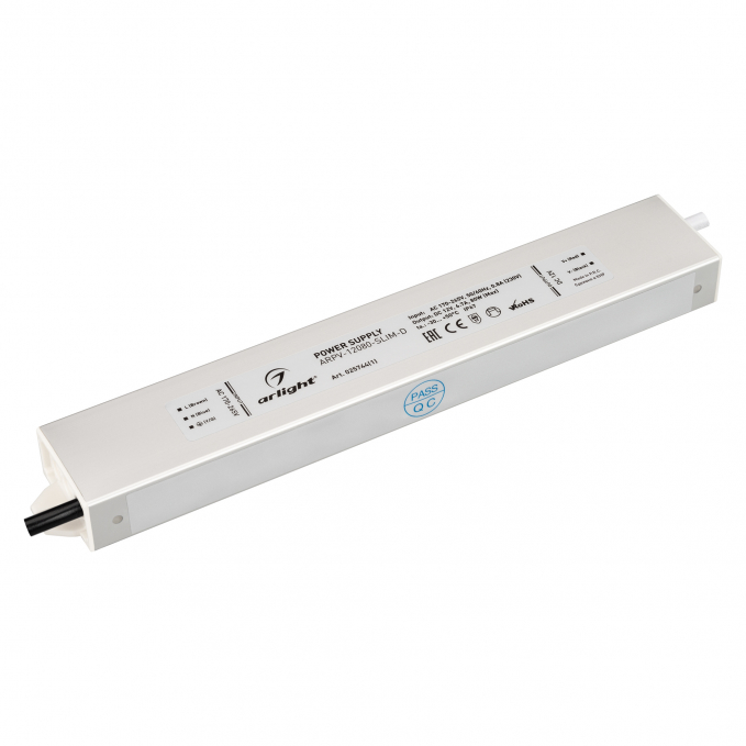Блок питания ARPV-12080-SLIM-D (12V, 6.7A, 80W), Arlight, 025744(1), изображение 1 Блок питания ARPV-12080-SLIM-D (12V, 6.7A, 80W), Arlight, 025744(1), изображение 1
