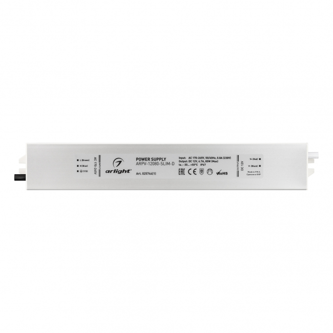 Блок питания ARPV-12080-SLIM-D (12V, 6.7A, 80W), Arlight, 025744(1), изображение 3 Блок питания ARPV-12080-SLIM-D (12V, 6.7A, 80W), Arlight, 025744(1), изображение 3