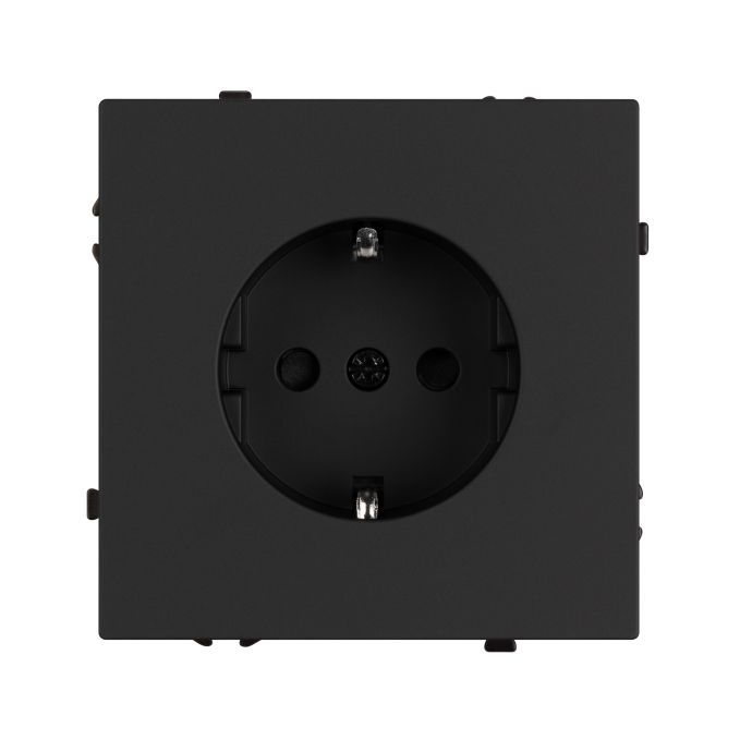 Механизм электрической розетки SCT-NOBE-MEU1-SFPL-BK (230V, 16A), Arlight, 054277, изображение 2