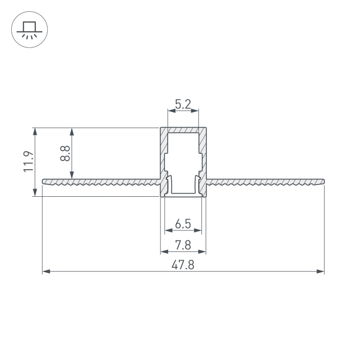 Профиль SL-LINIA8-FANTOM-2000 ANOD, Arlight, 034986, изображение 5