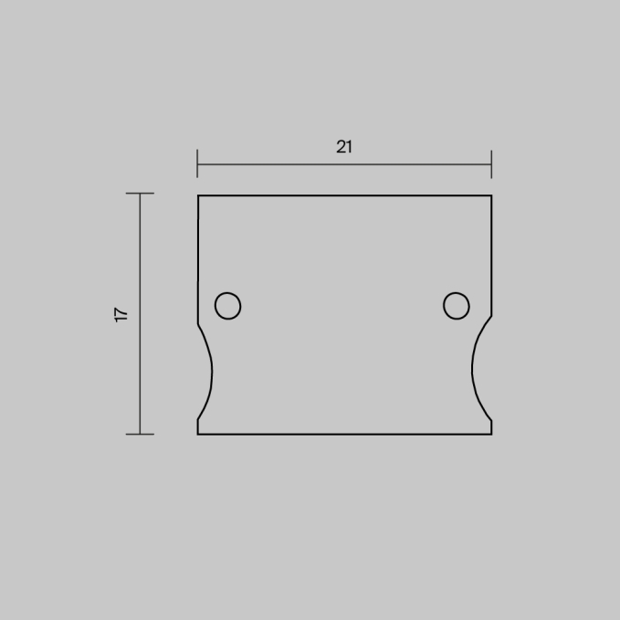 Комплект заглушек (для профиля 41x51) 2 шт., ALM-4151-EC 642057, 642057, изображение 5 Комплект заглушек (для профиля 41x51) 2 шт., ALM-4151-EC 642057, 642057, изображение 5