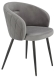 Стул Luminary серый, черный, Hesby Import, HSBI_DC115_grey