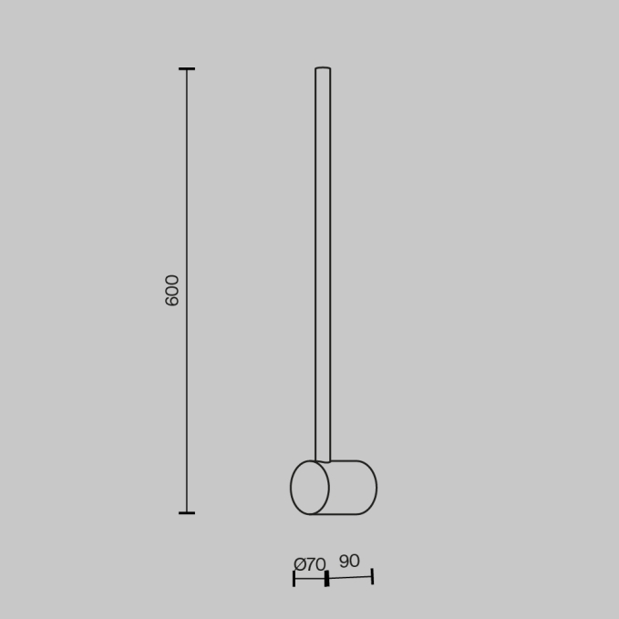 Настенный светильник (бра) Луч света / Light stick 3000К 7Вт, MOD237WL-L6B3K, изображение 2