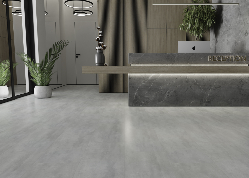 Ламинат SPC IDEAL Flooring Fine Stone Concrete 04007, размер 305x575x4,6 мм Ламинат SPC IDEAL Flooring Fine Stone Concrete 04007, размер 305x575x4,6 мм