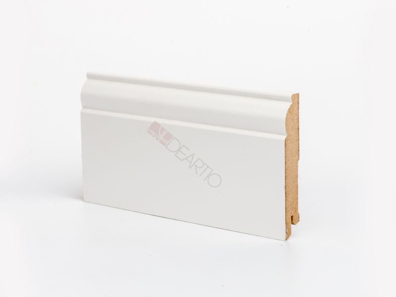 Плинтус Deartio U104-100 Белый, 100x16x2050 мм Плинтус Deartio U104-100 Белый, 100x16x2050 мм