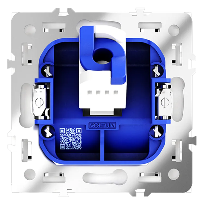 Розетка компьютерная встраиваемая VOLTUM S70 RJ45 кат.6, (белый матовый), Voltum, VLS060102