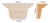 Капитель Decomaster D203-18D, 220x113x70 мм
