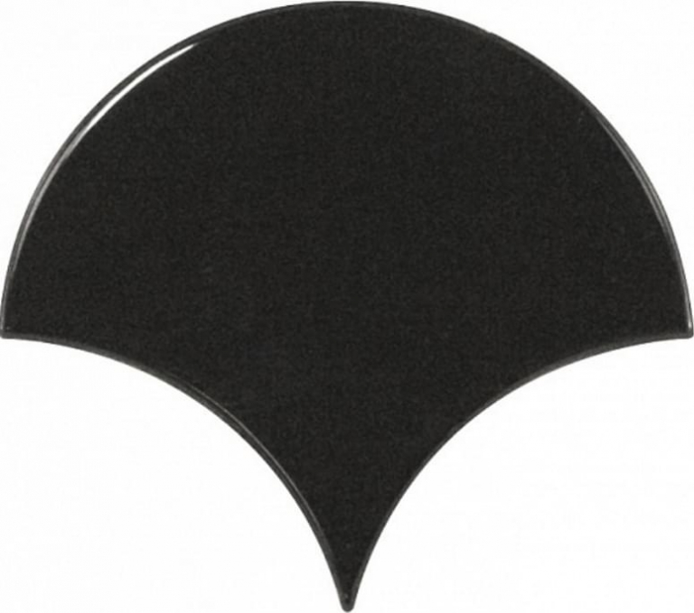 Настенная плитка Equipe Scale Fan Black 10.6x12, 21967