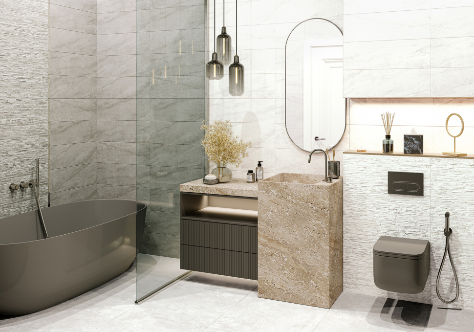 Настенная плитка Alma Ceramica Rocko 20x60, TWA11ROK017