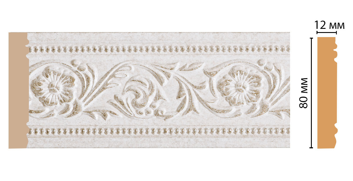 Молдинг Decomaster 150-19D, 80x12x2400 мм Молдинг Decomaster 150-19D, 80x12x2400 мм