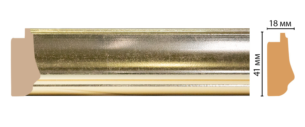 Багет Decomaster 477-1143 ДМ, 41x18x2900 мм Багет Decomaster 477-1143 ДМ, 41x18x2900 мм
