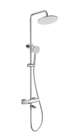 Душевая стойка со смесителем Wonzon & Woghand Neo WW-B3035-A3-CR хром глянцевая с термостатом Душевая стойка со смесителем Wonzon & Woghand Neo WW-B3035-A3-CR хром глянцевая с термостатом