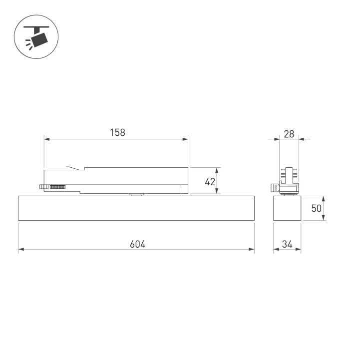 Светильник LGD-FLAT-4TR-S605-25W Day4000 (WH, 100 deg, 230V), Arlight, 033696(1), изображение 4 Светильник LGD-FLAT-4TR-S605-25W Day4000 (WH, 100 deg, 230V), Arlight, 033696(1), изображение 4