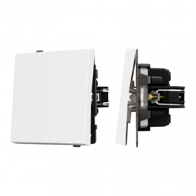 Механизм выключателя одноклавишный проходной SWT-TENDO-MKP1-PL-WH (230V, 10A), Arlight, 054148, изображение 1