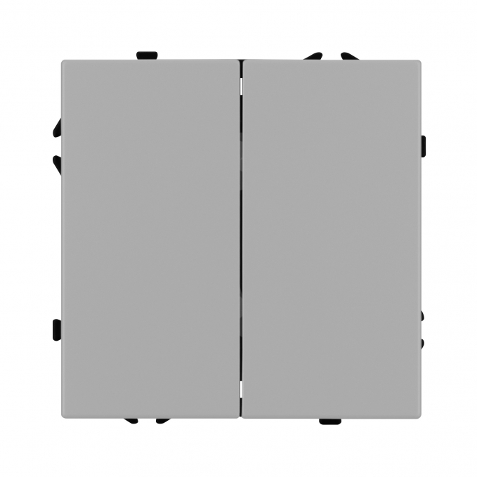 Механизм выключателя двухклавишный проходной SWT-NOBE-MKP2-SFPL-IS (230V, 10A), Arlight, 059423, изображение 2