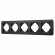 Рамка алюминиевая FRM-AKIRY-SFAL-5-BK, Arlight, 049747, изображение 1