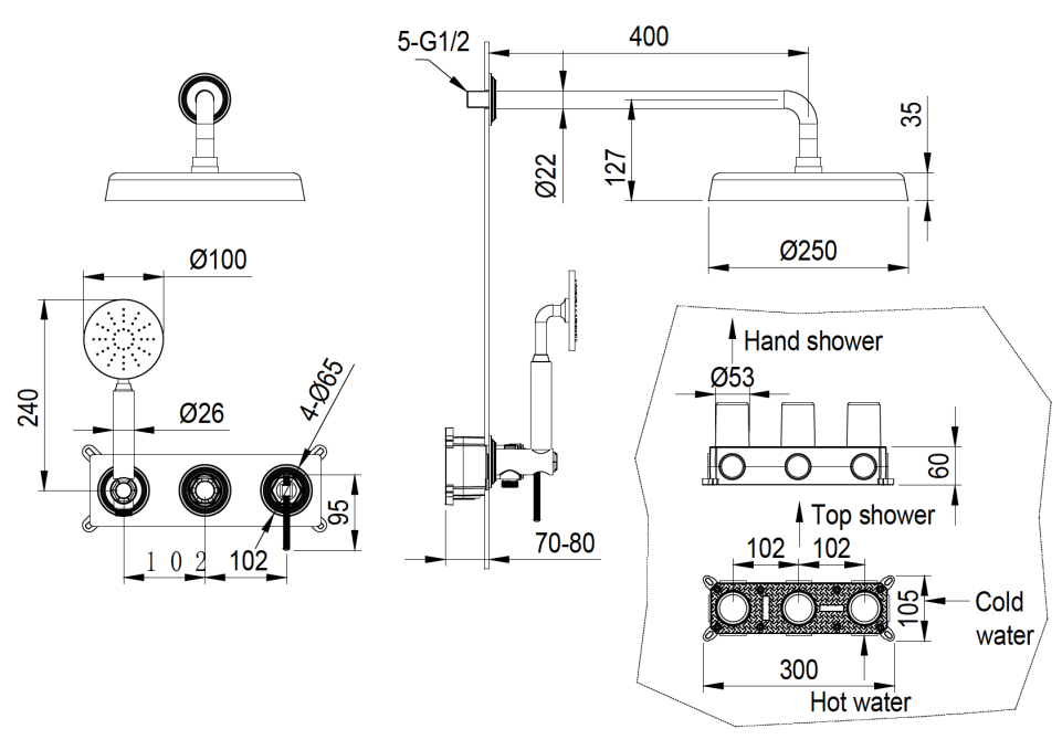 Смеситель напольный Boheme Eterna 179-CR хром Смеситель напольный Boheme Eterna 179-CR хром
